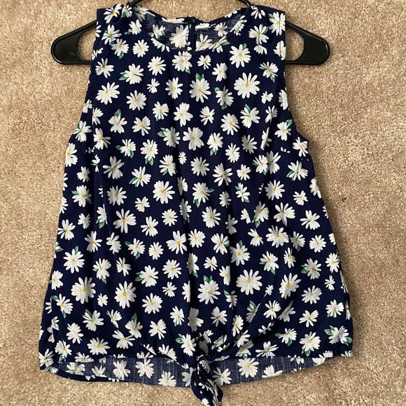 Old Navy Daisy-Print Tie-Front Tank XS - Picture 7 of 7